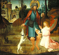 Исцеление ран св. Роха. Неизвестный художник XV века (швабская школа)