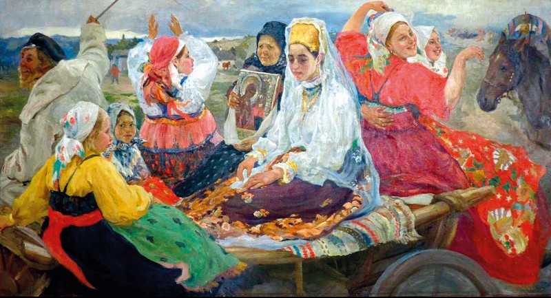 Александр Бучкури. Свадебный поезд. 1913